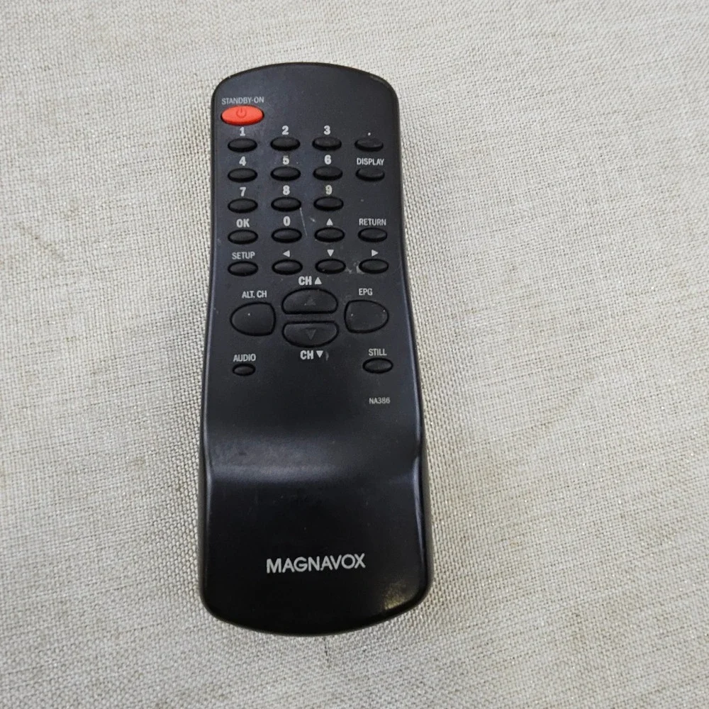 Magnavox NA386 TV Remote Control Black Replacement OEM Universal